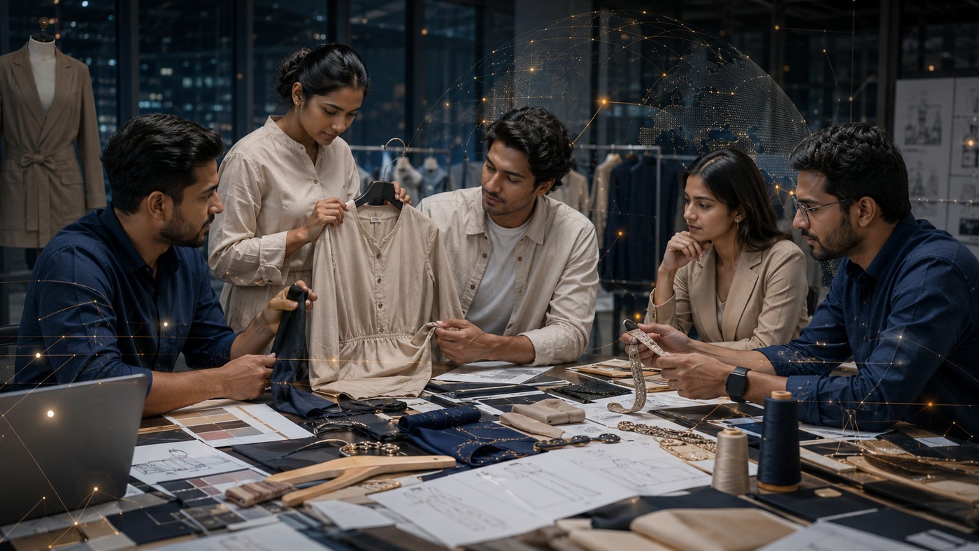Fashion studio collaboration representing apparel sourcing insight and market understanding